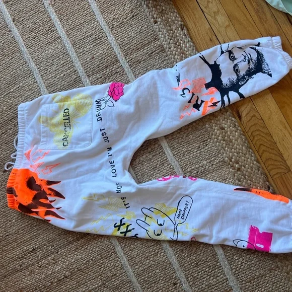 R13 Graffiti Sweatpants - Picture 2 of 2